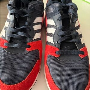 adidas Kids Navy, Red & White Athletic Sneakers